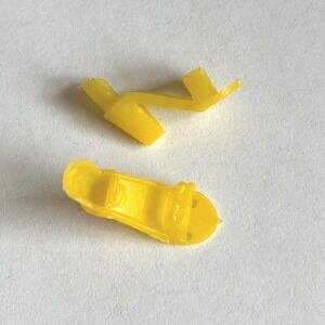 Vintage Barbie Shoes High Back Open Toe Sandal Heels‎ Yellow